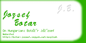 jozsef botar business card